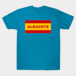 Albacete City in Spanish Flag Colors T-Shirt